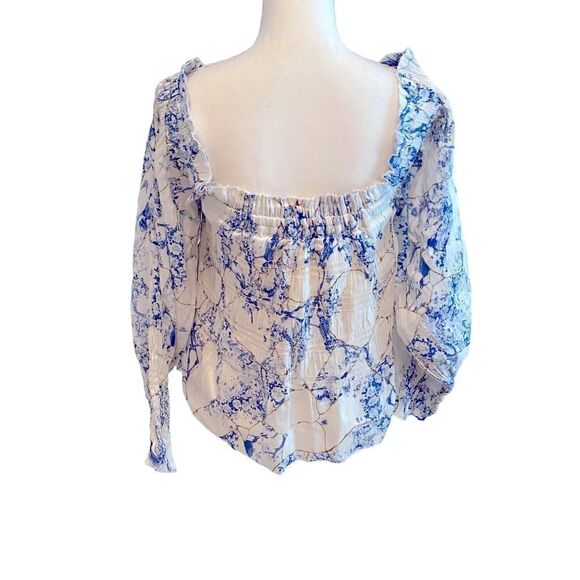 ALLSAINTS Linen-Silk Lara Buruberu Top Size US 6 - Picture 6 of 12